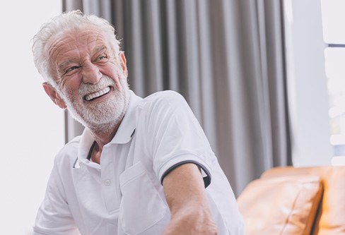 a dental patient smiling confidently
