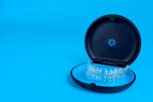 Invisalign tray in trademark case.